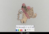 藏品(中國湖北皮影戲偶頭-武生)的圖片